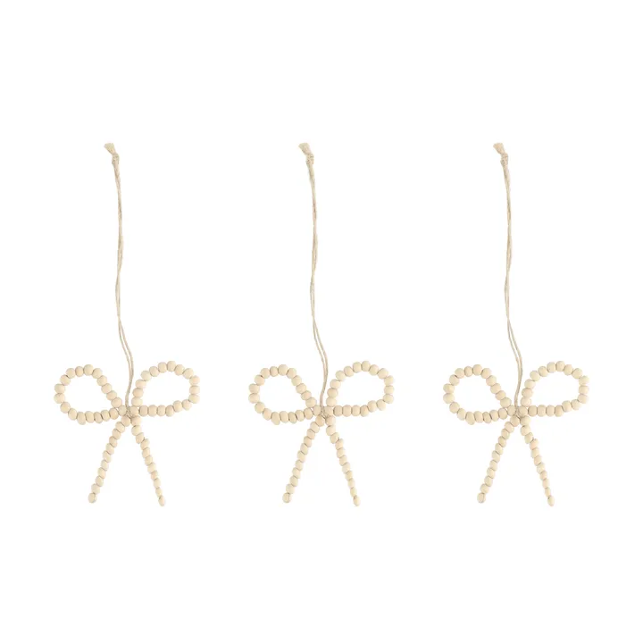 Suspension de sapin nœud Craft Lot de 3 - Nature - Scandi Living