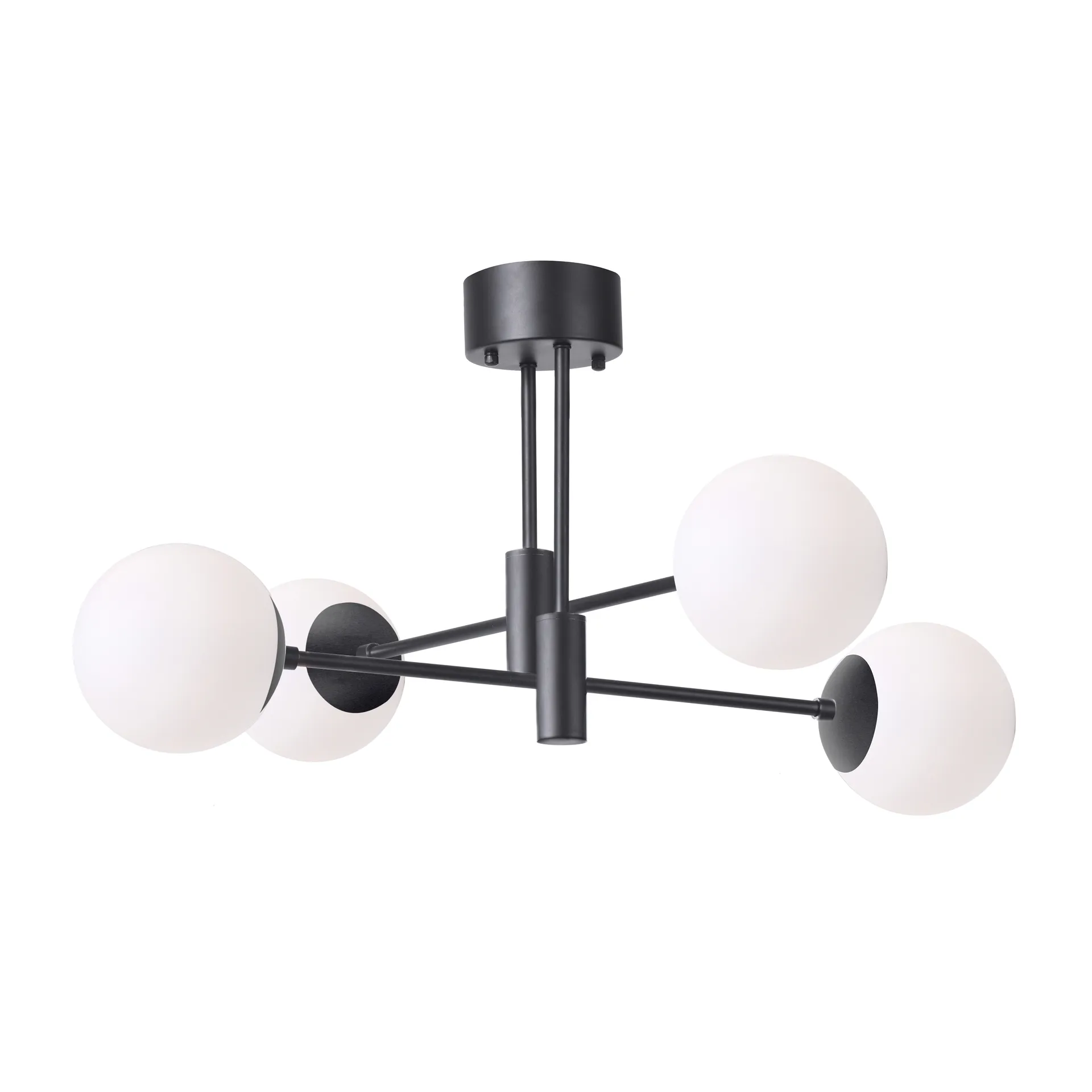 Suspension Solar noir 73 cm, Blanc givré Scandi Living
