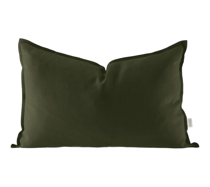 Taie d'oreiller en lin Calm 40x60 cm - Forest Green - Scandi Living