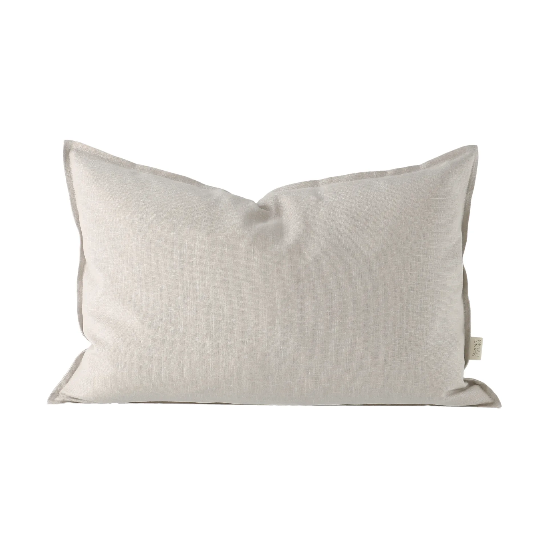 Taie d'oreiller en lin Calm 40x60 cm, Greige Scandi Living