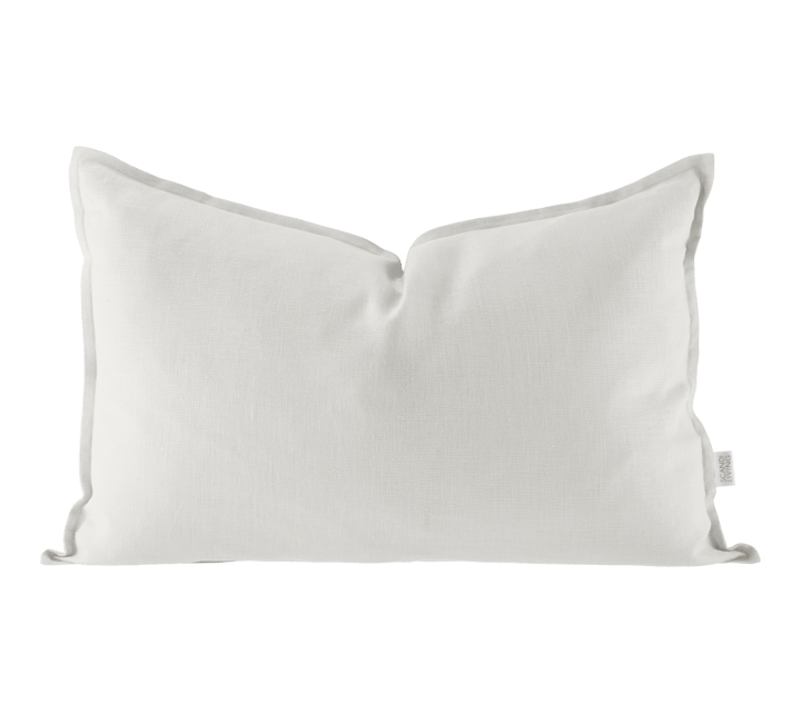 Taie d'oreiller en lin Calm 40x60 cm - White - Scandi Living