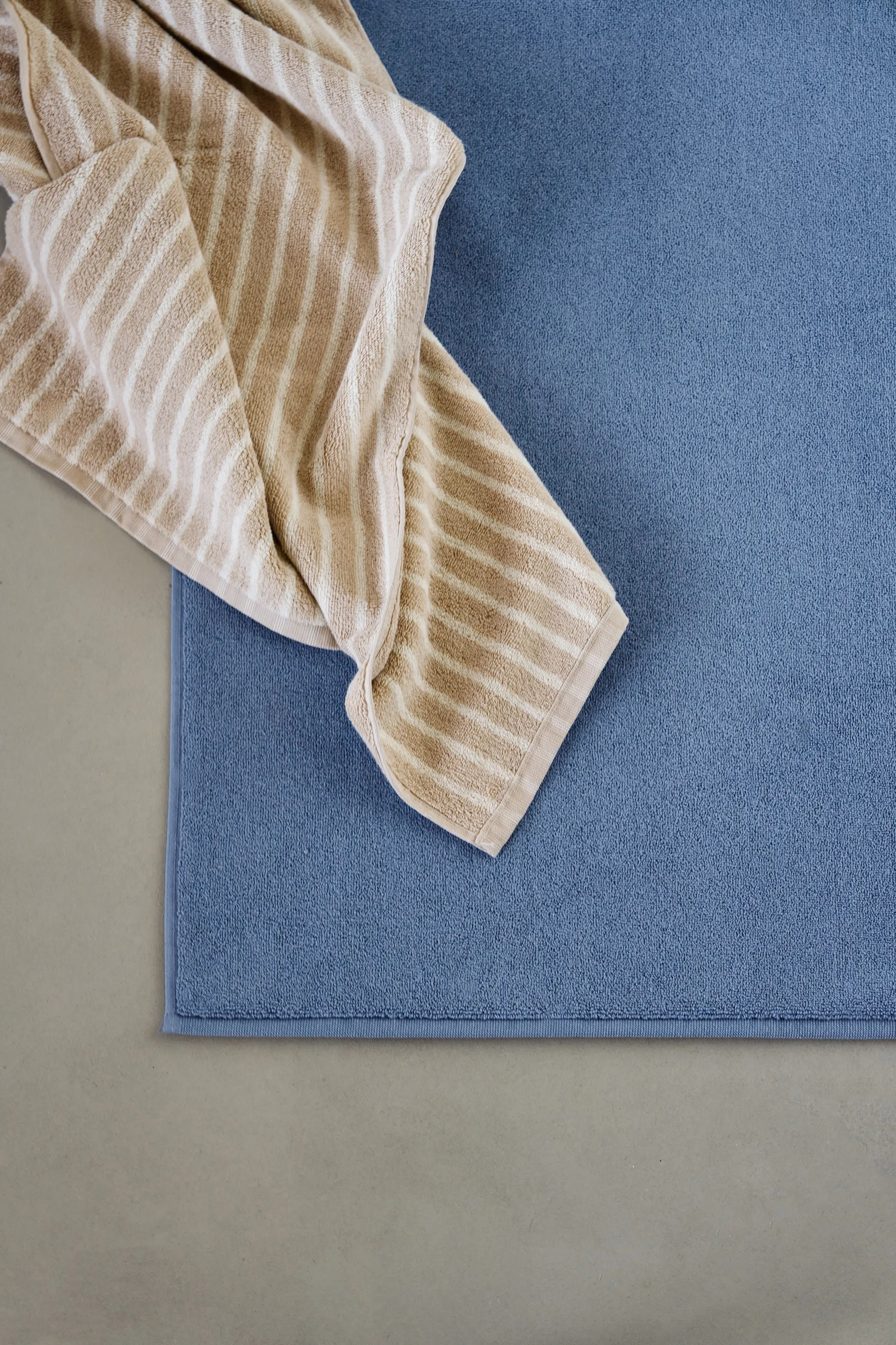Scandi Living Tapis de bain Drift 50x70 cm Bleu | Design Scandinave | Tapis de bain | Bleu