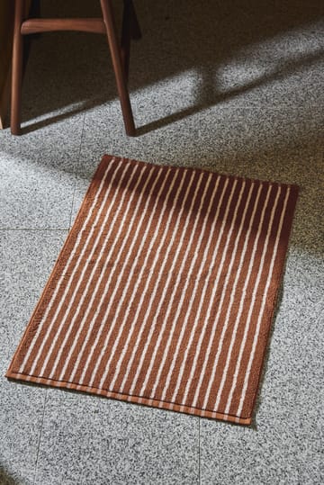 Tapis de bain Drift 50x70cm - Brun-blanc - Scandi Living