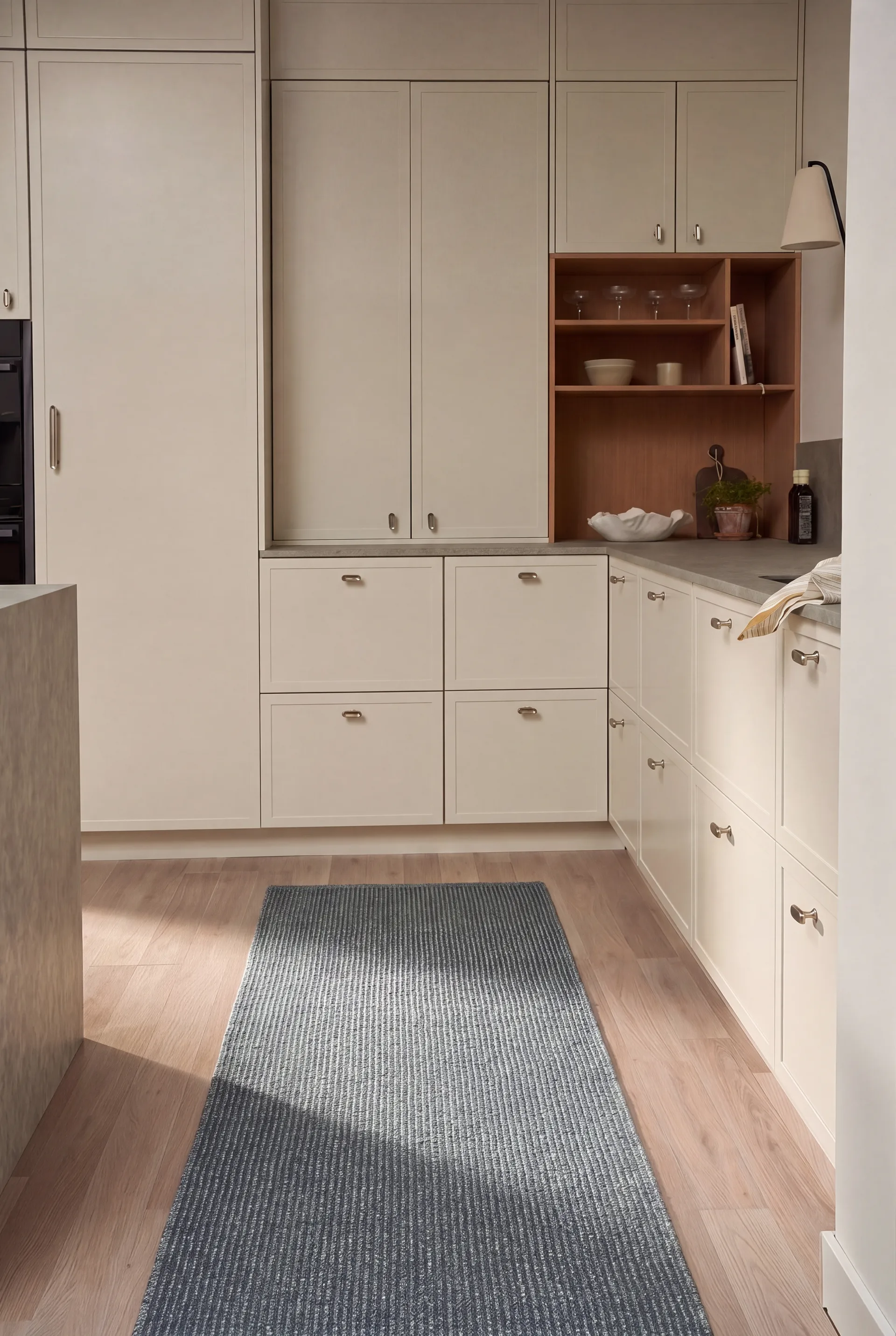 Tapis de couloir Fallow, Blå, 70x200 cm Scandi Living