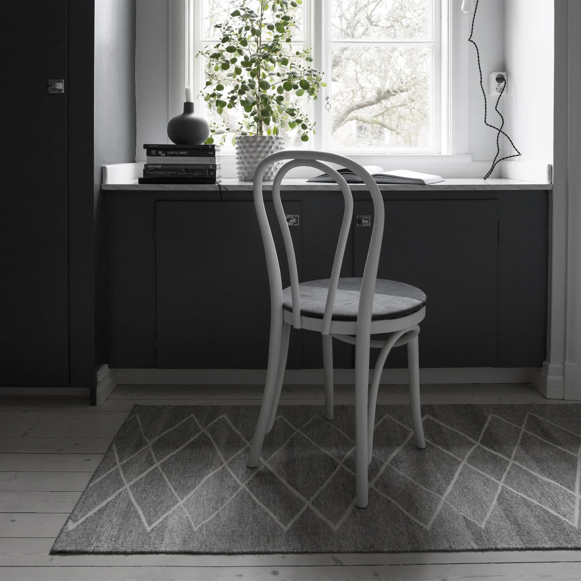 Tapis de laine crème Peak, 80x240 cm Scandi Living