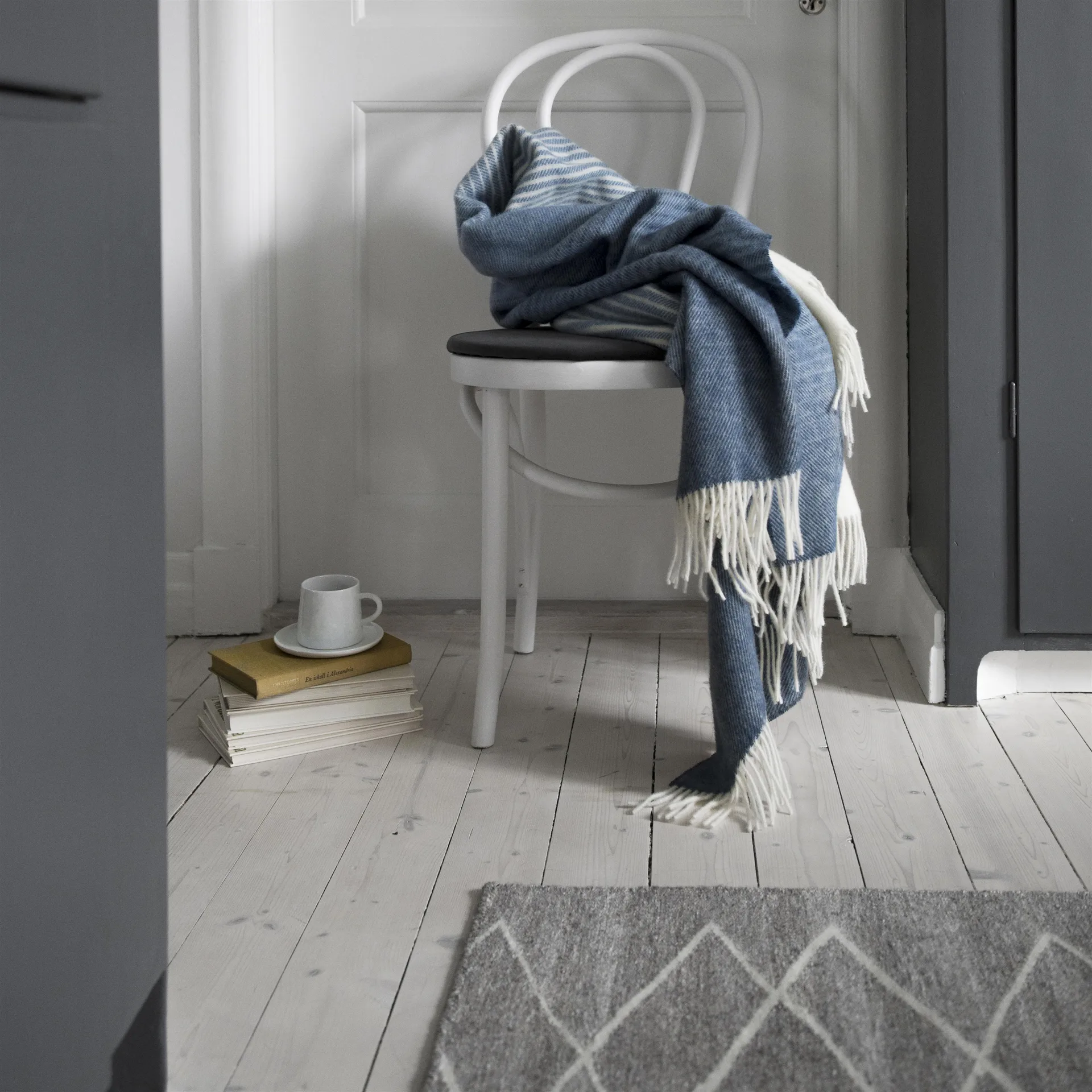 Tapis de laine crème Peak, 80x240 cm Scandi Living