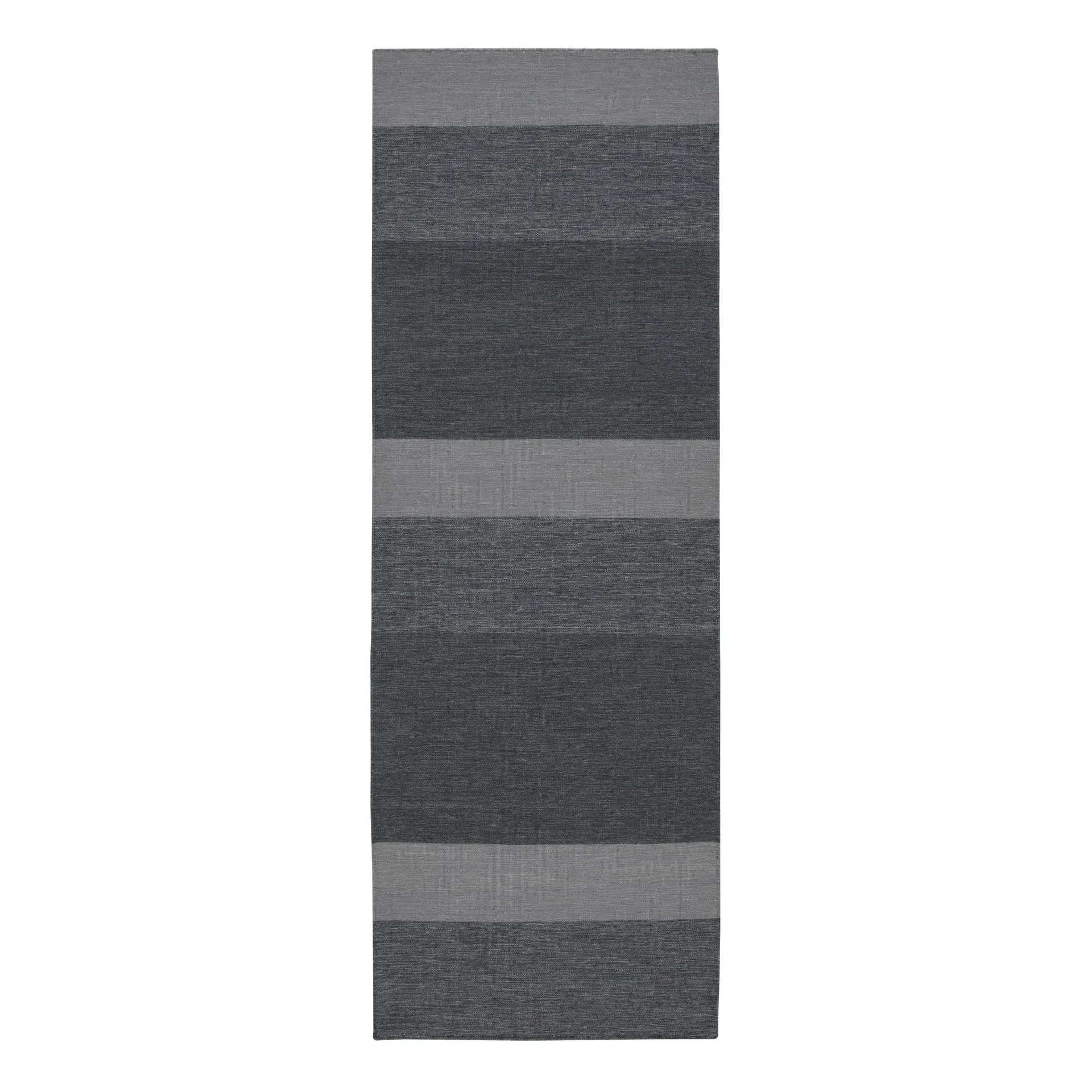 Tapis de laine gris foncé Granite, 80x240 cm Scandi Living