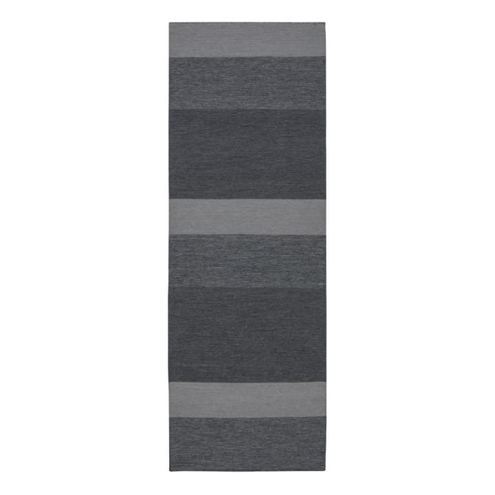 Tapis de laine gris foncé Granite - 80x240 cm - Scandi Living
