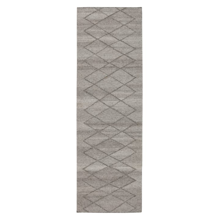 Tapis de laine gris nature Peak - 80x240 cm - Scandi Living