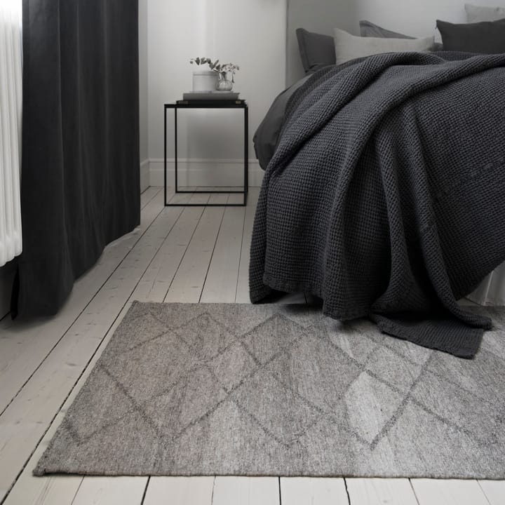 Tapis de laine gris nature Peak, 80x240 cm Scandi Living