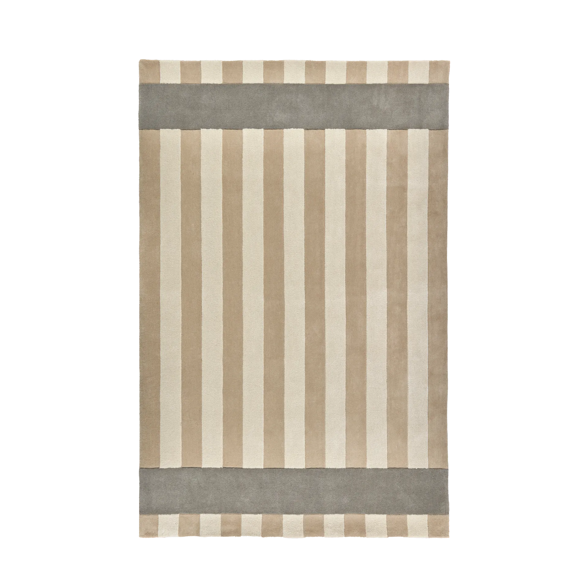 Tapis en laine Aisles, Beige, 170x240 cm Scandi Living