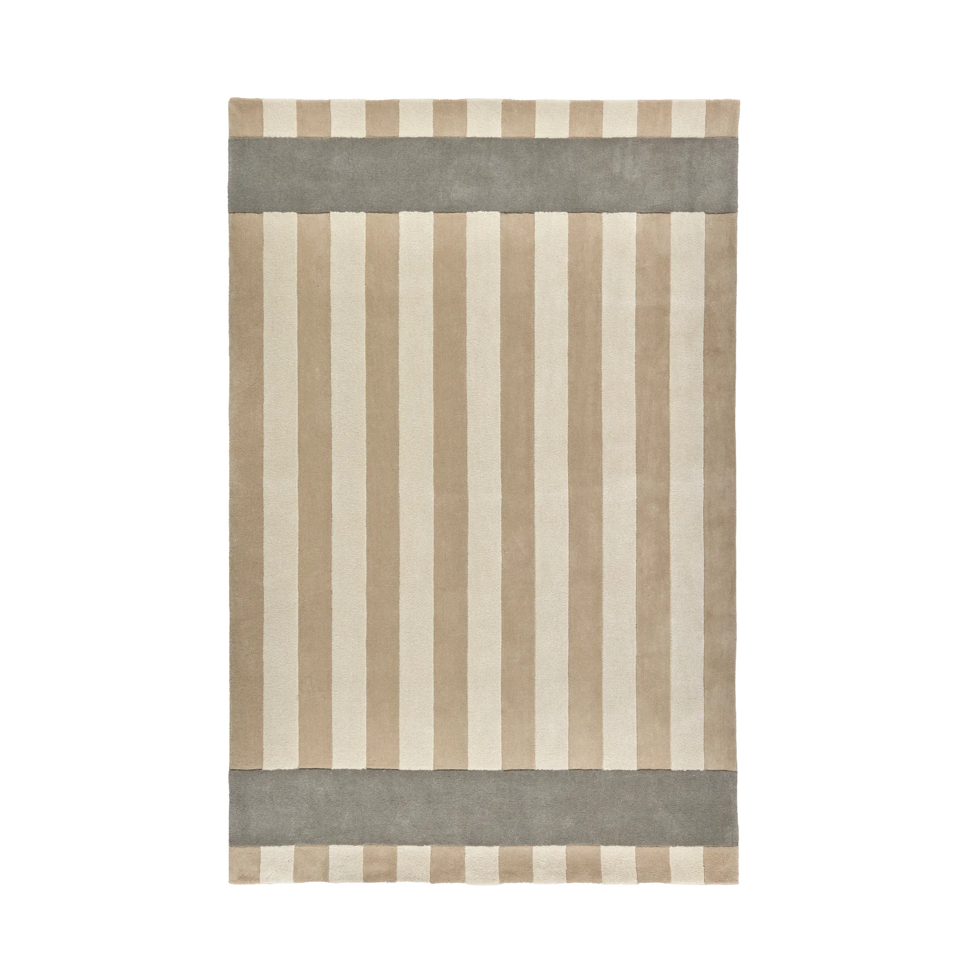 Tapis en laine Aisles, Beige, 200x300 cm Scandi Living
