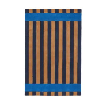Tapis en laine Aisles - Bleu, 170x240 cm - Scandi Living