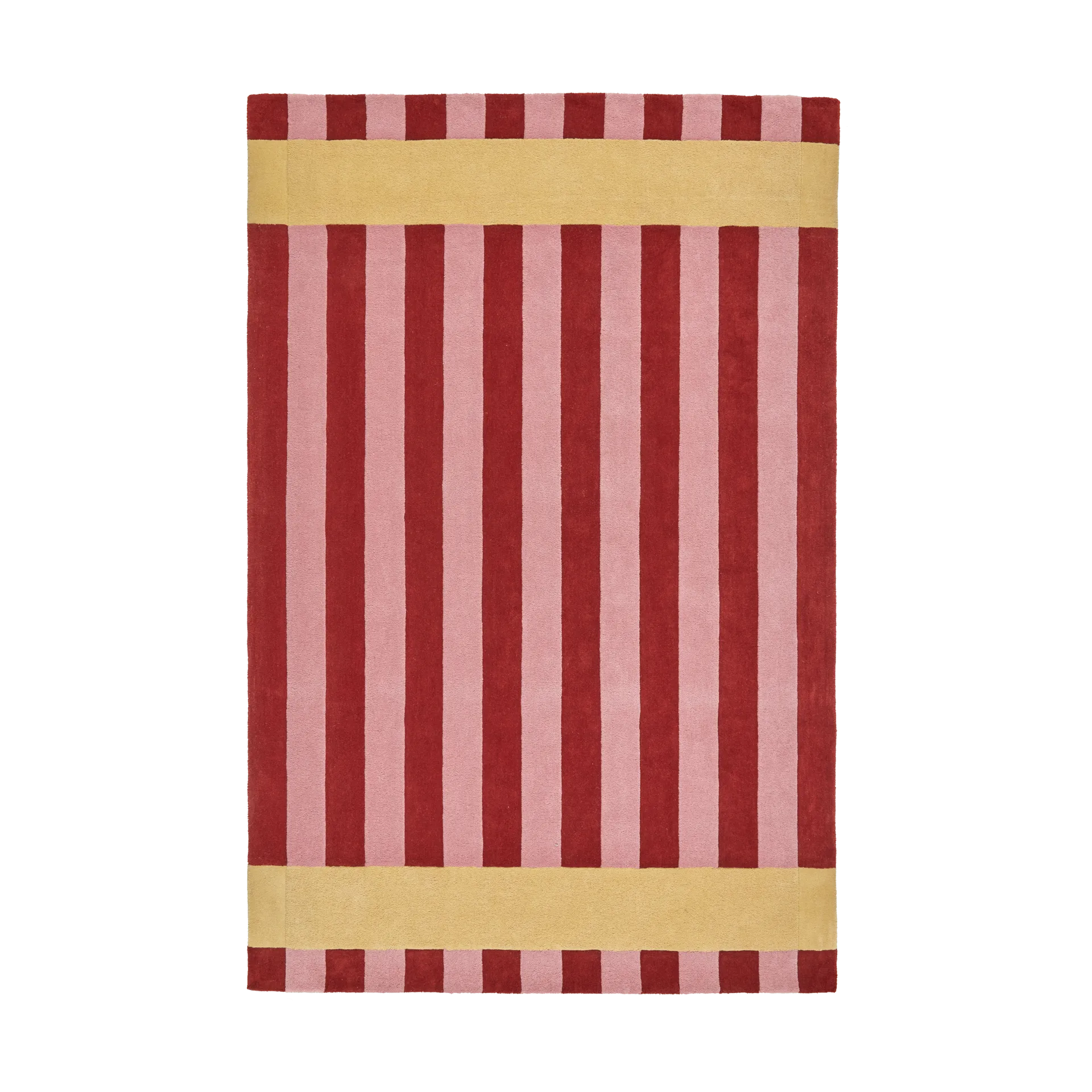 Tapis en laine Aisles, Rouge, 170x240 cm Scandi Living