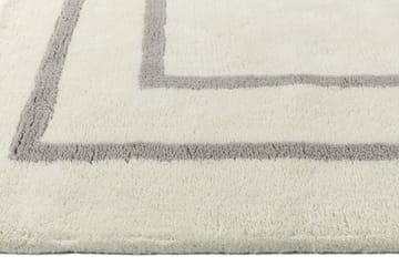 Tapis en laine Borders - Blanc-gris 200x300 cm - Scandi Living