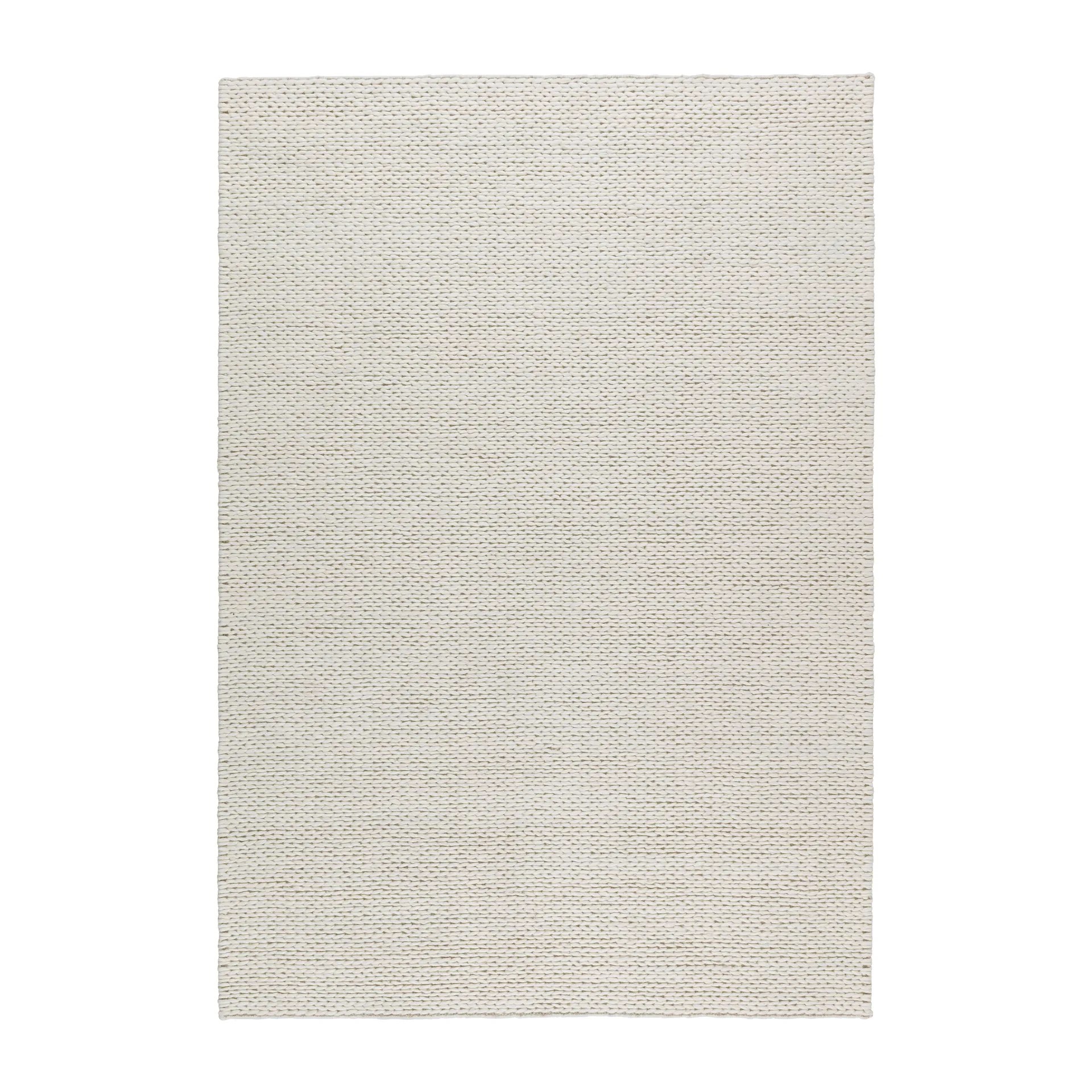 Tapis en laine Braided blanc nature, 200x300 cm Scandi Living