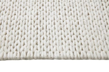 Tapis en laine Braided blanc nature - 200x300 cm - Scandi Living