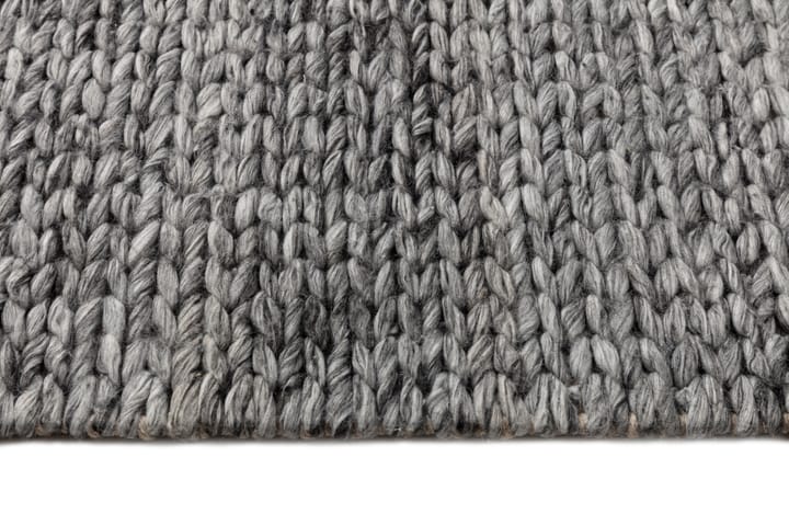 Tapis en laine Braided Gris foncé, 170x240 cm Scandi Living