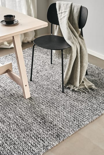 Tapis en laine Braided Gris foncé - 170x240 cm - Scandi Living