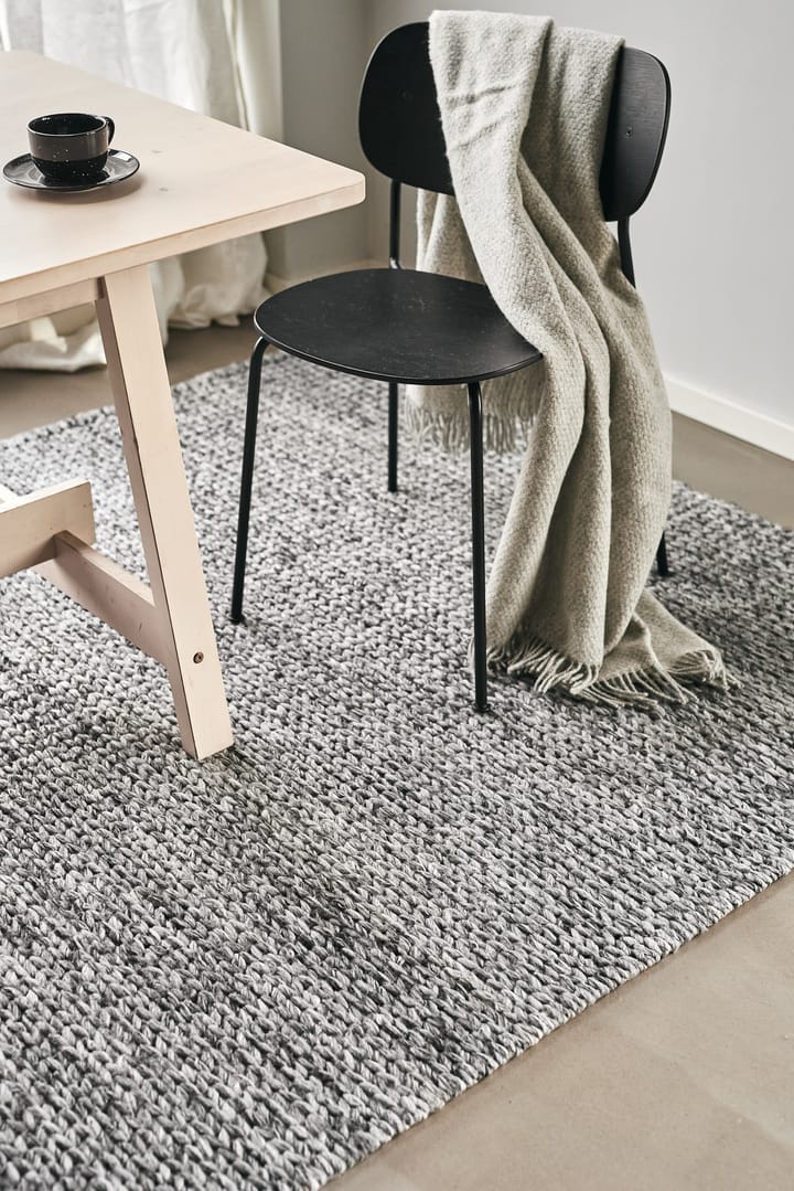 Tapis en laine Braided Gris foncé, 170x240 cm Scandi Living