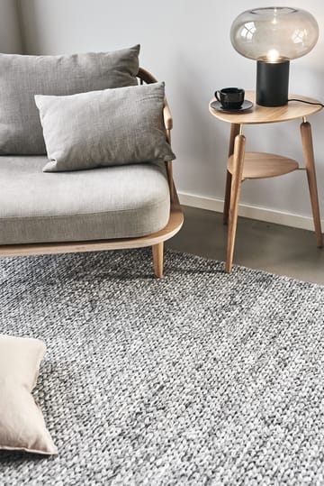 Tapis en laine Braided Gris foncé - 170x240 cm - Scandi Living