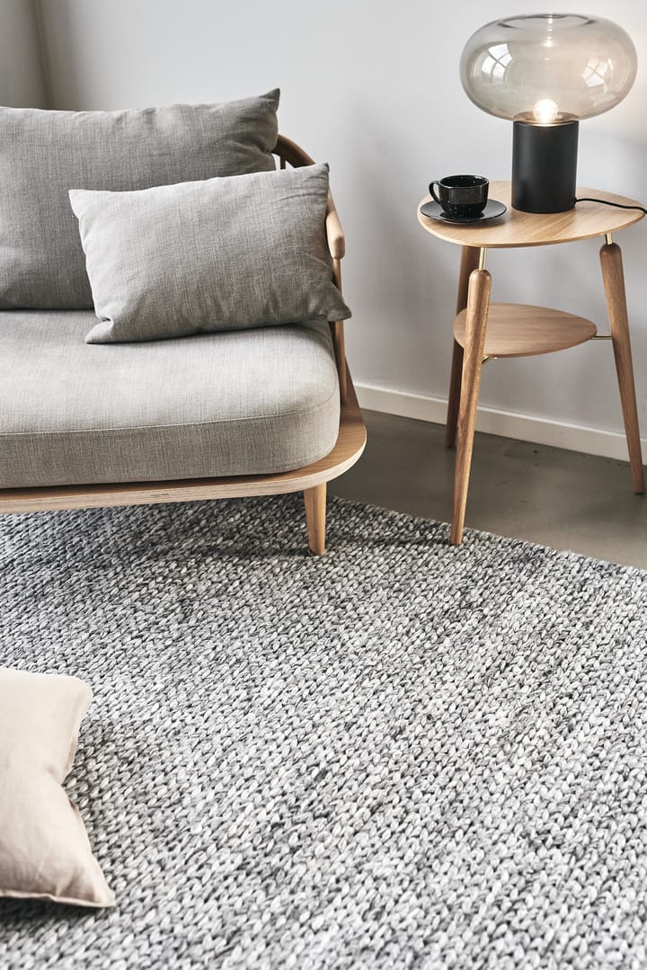 Tapis en laine Braided Gris foncé, 170x240 cm Scandi Living