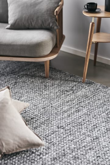 Tapis en laine Braided Gris foncé - 170x240 cm - Scandi Living