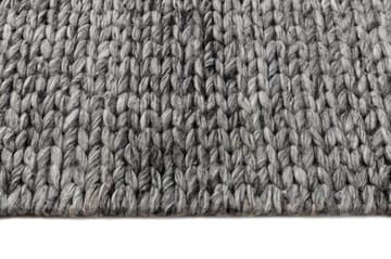 Tapis en laine Braided Gris foncé - 200x300 cm - Scandi Living