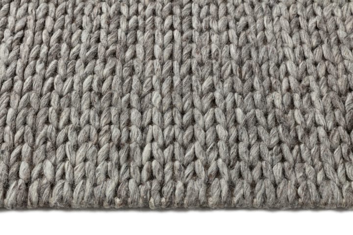 Tapis en laine Braided gris nature, 170x240 cm Scandi Living