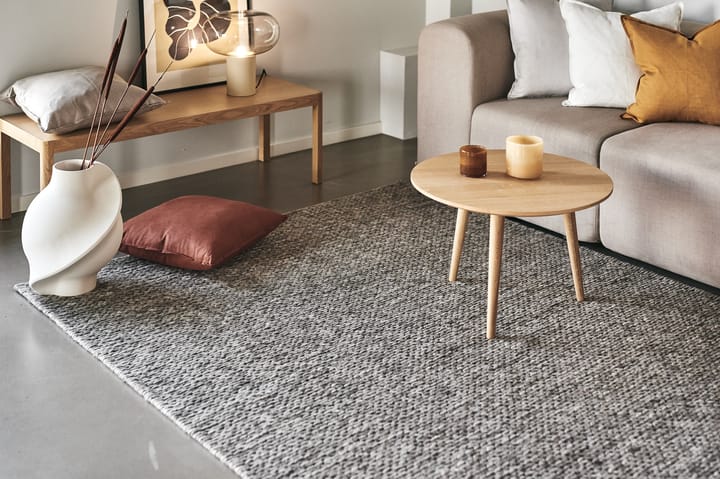 Tapis en laine Braided gris nature, 170x240 cm Scandi Living