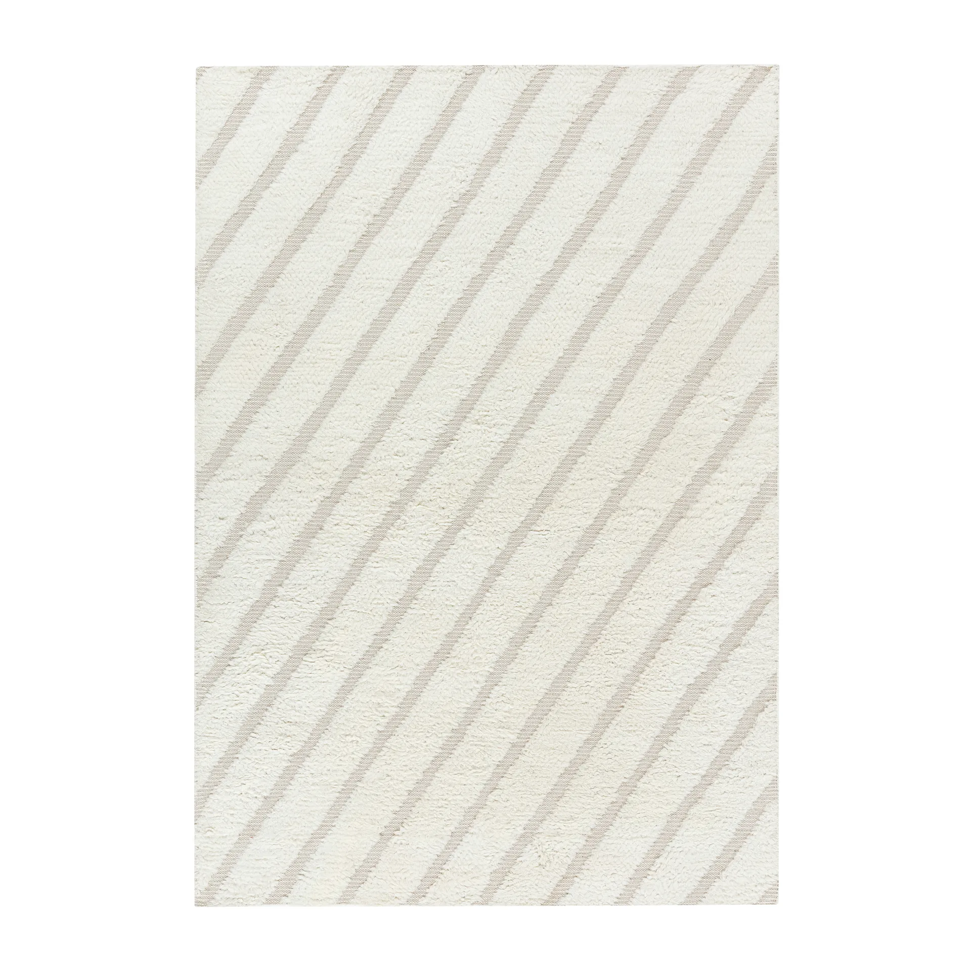 Tapis en laine Cozy line blanc nature, 170x240 cm Scandi Living