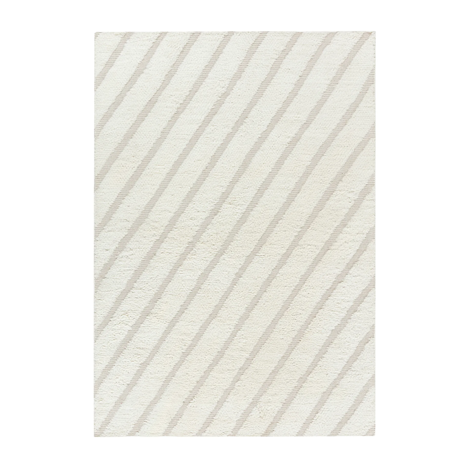 Tapis en laine Cozy line blanc nature, 200x300 cm Scandi Living