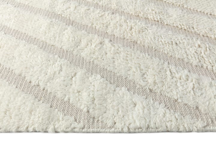 Tapis en laine Cozy line blanc nature - 200x300 cm - Scandi Living