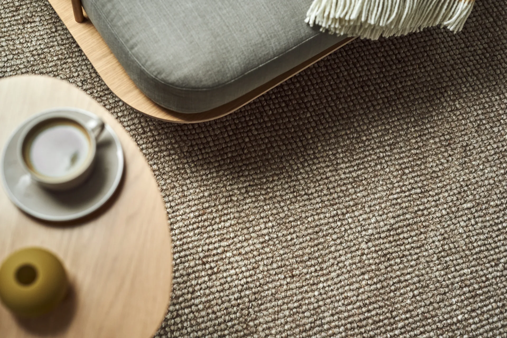 Tapis en laine Flock beige, 200x300 cm Scandi Living