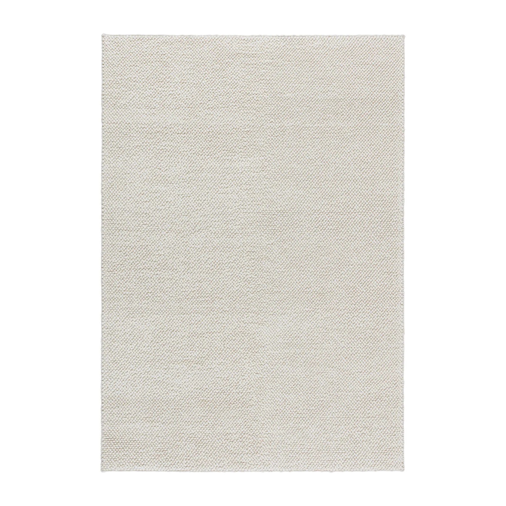 Tapis en laine Flock blanc nature, 170x240 cm Scandi Living