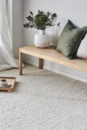 Tapis en laine Flock blanc nature - 200x300 cm - Scandi Living