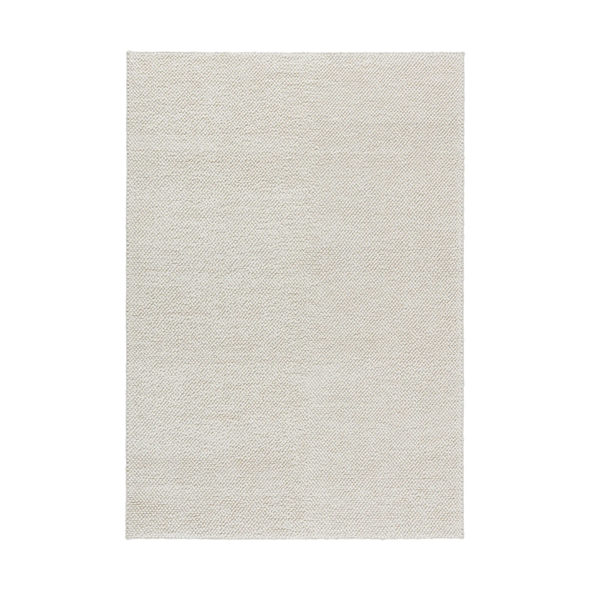 Tapis en laine Flock blanc nature, 300x400 cm Scandi Living