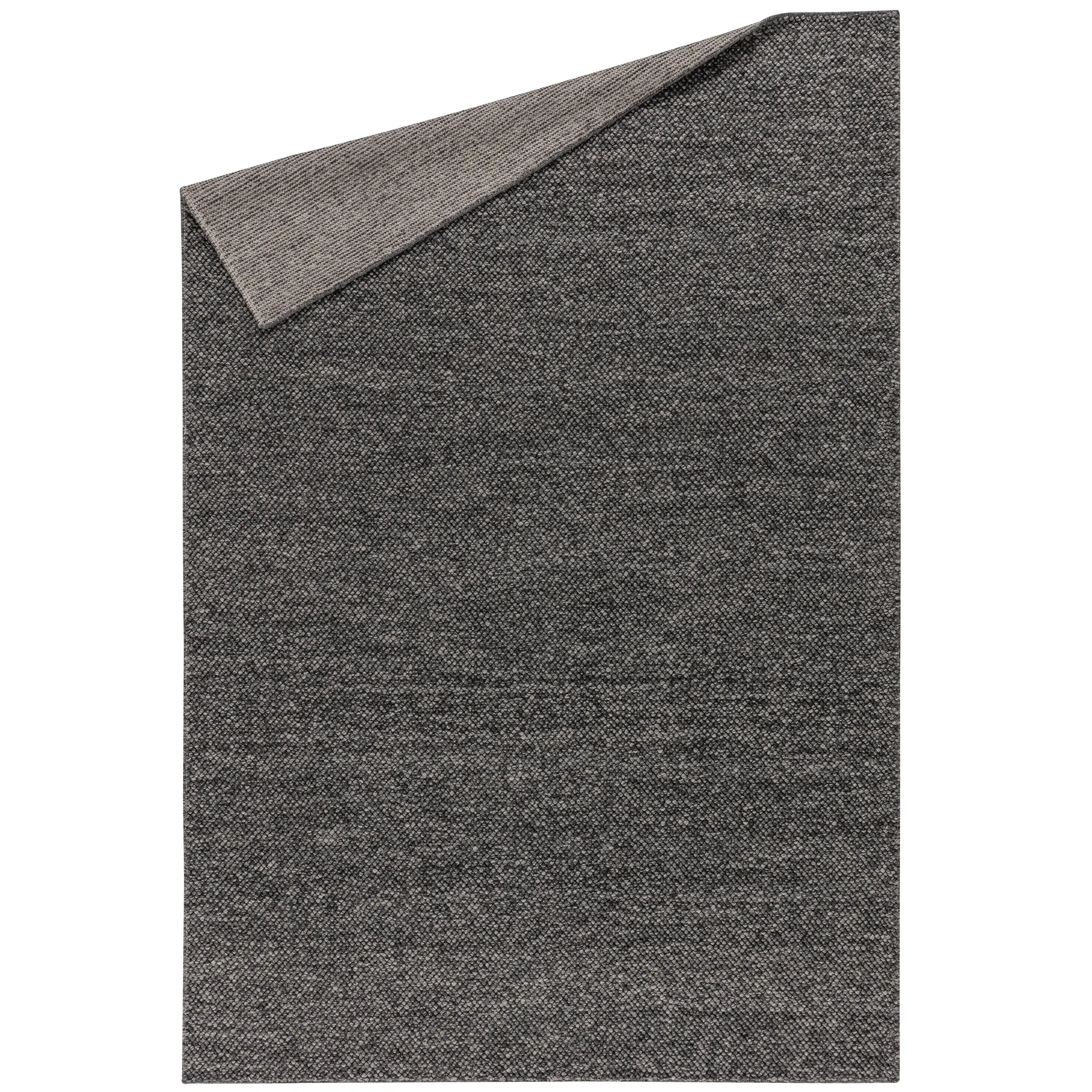 Tapis en laine Flock gris foncé, 200x300 cm Scandi Living