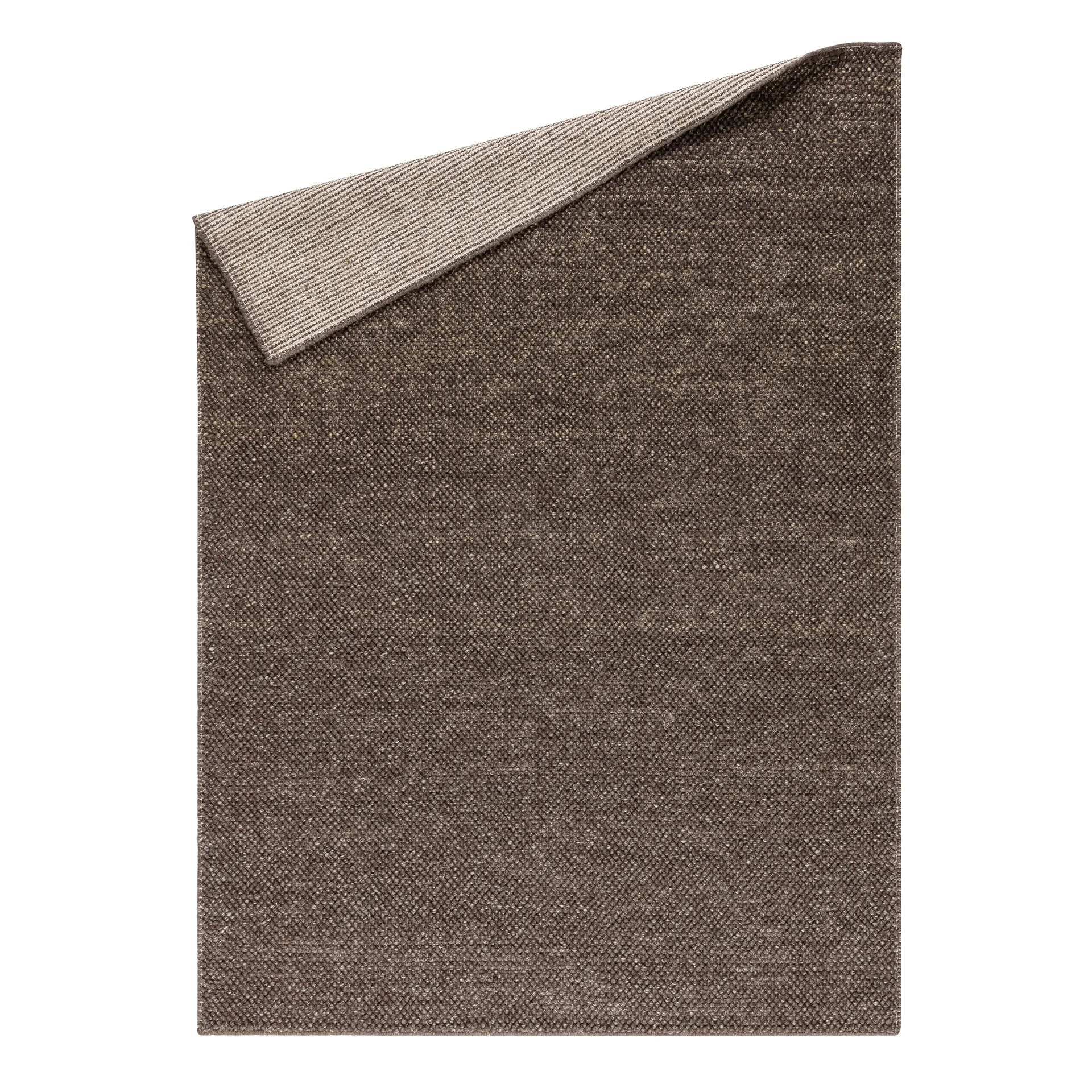 Tapis en laine Flock marron naturel, 170x240 cm Scandi Living