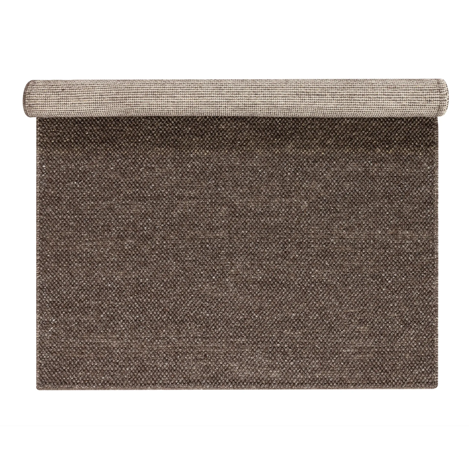 Tapis en laine Flock marron naturel, 170x240 cm Scandi Living