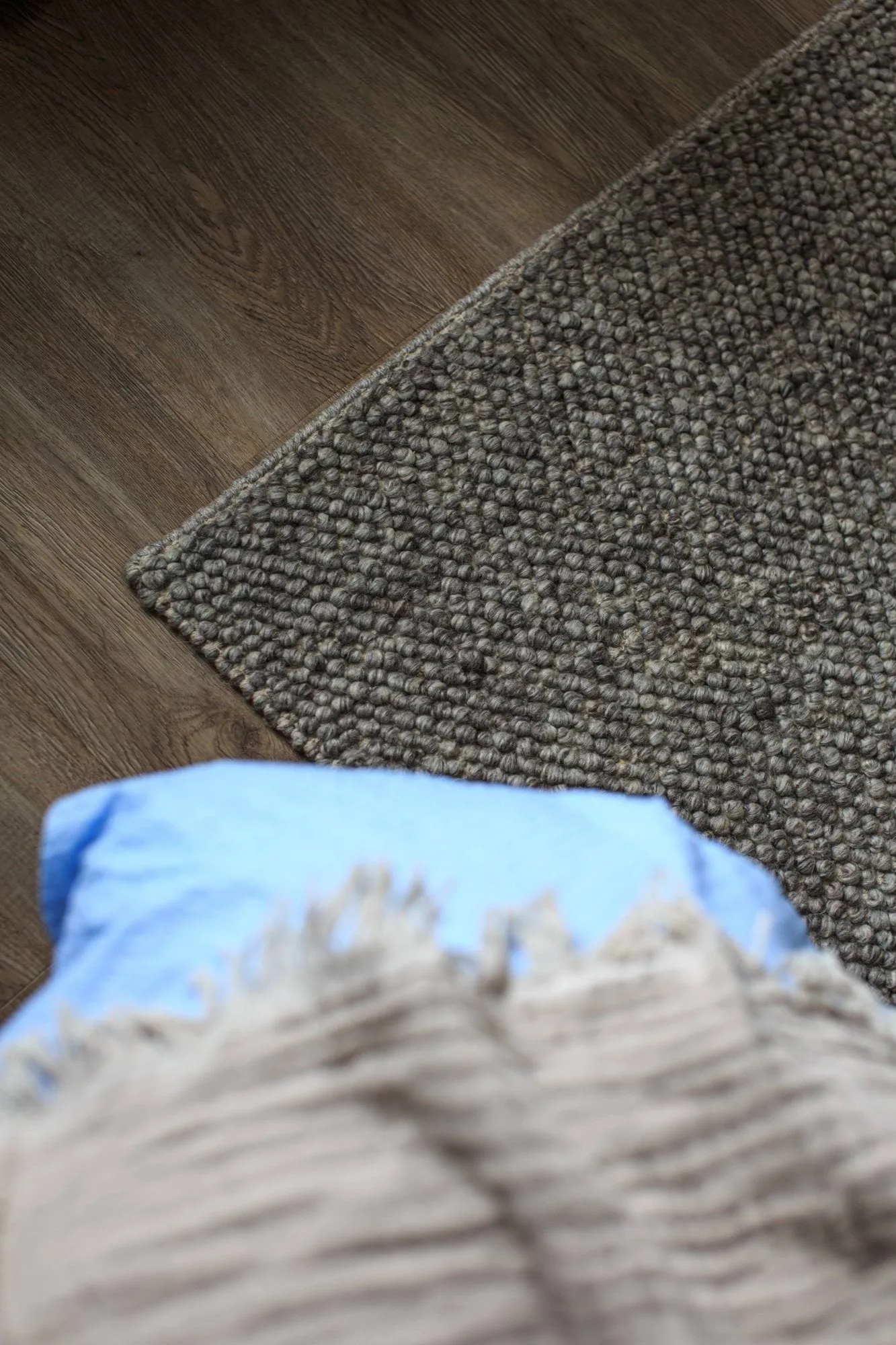 Tapis en laine Flock Nature gris, 170x240 cm Scandi Living