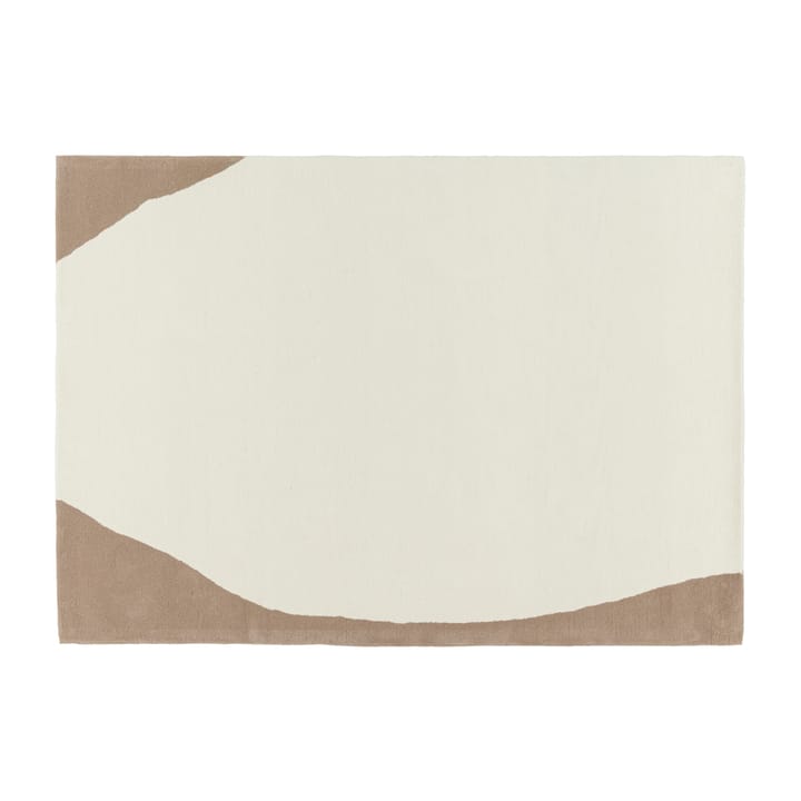 Tapis en laine Flow blanc-beige - 170x240 cm - Scandi Living