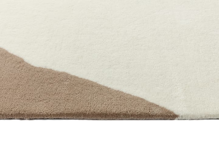 Tapis en laine Flow blanc-beige - 170x240 cm - Scandi Living