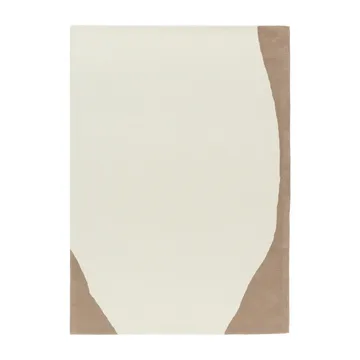 Tapis en laine Flow blanc-beige - 200x300 cm - Scandi Living