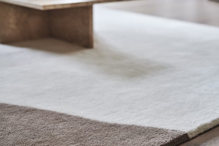 Tapis en laine Flow blanc-beige, 200x300 cm Scandi Living