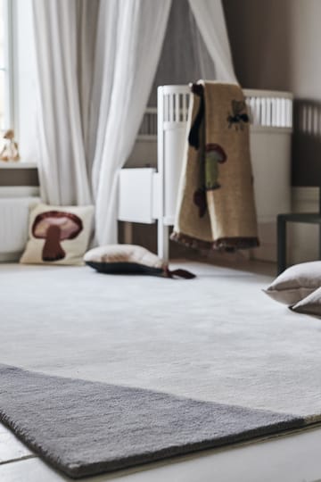 Tapis en laine Flow blanc-gris - 170x240 cm - Scandi Living