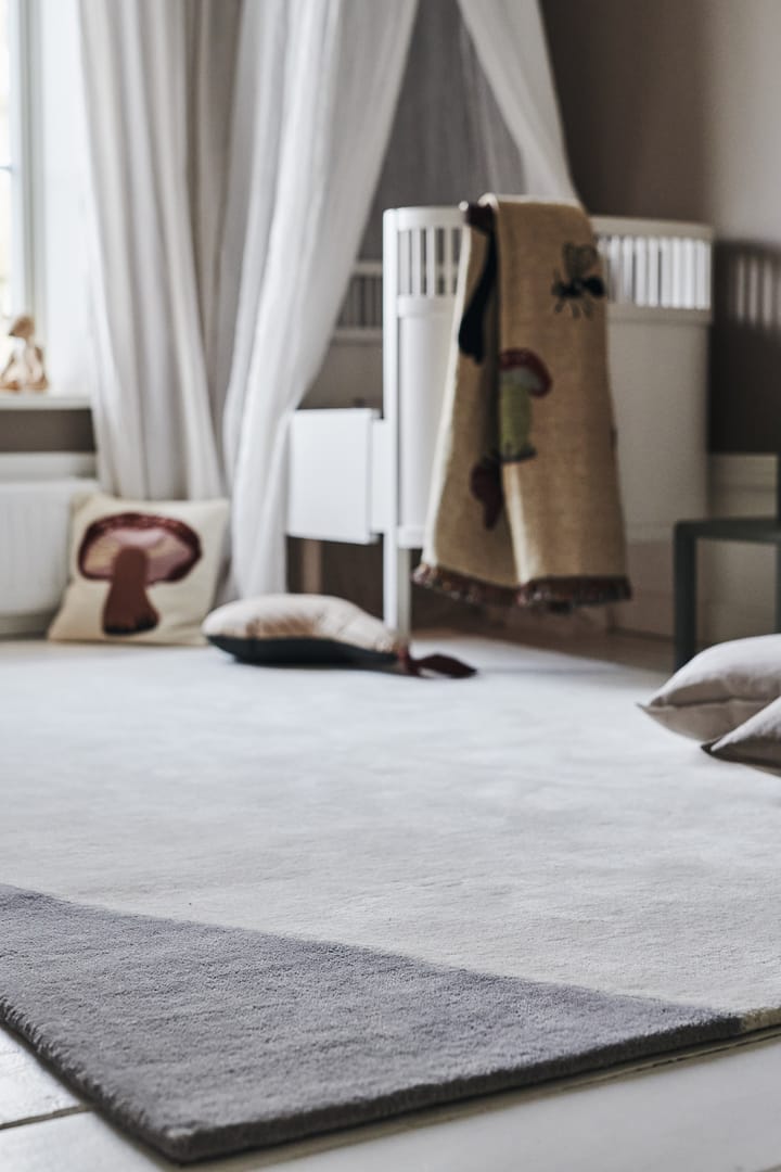Tapis en laine Flow blanc-gris, 170x240 cm Scandi Living