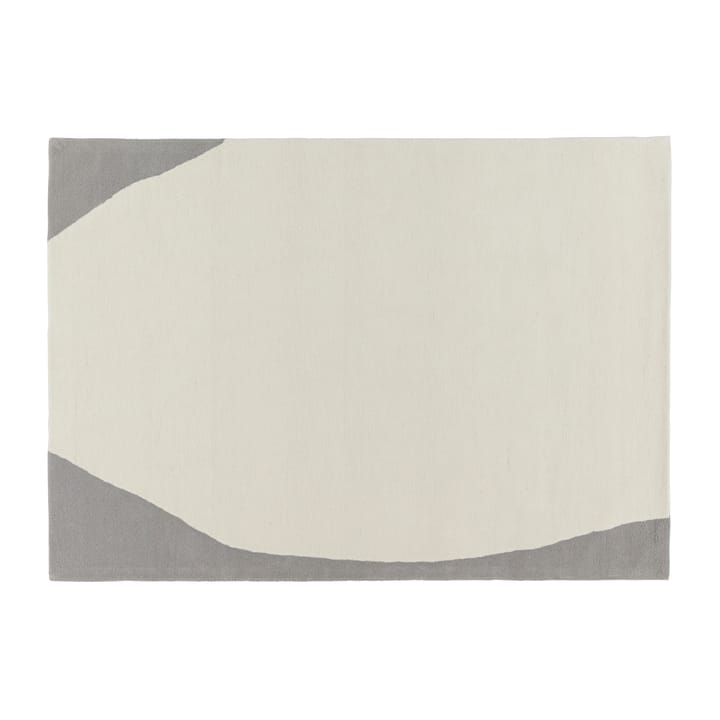 Tapis en laine Flow blanc-gris - 200x300 cm - Scandi Living