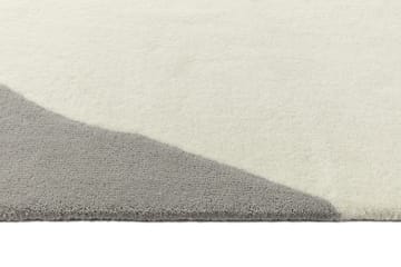 Tapis en laine Flow blanc-gris - 200x300 cm - Scandi Living