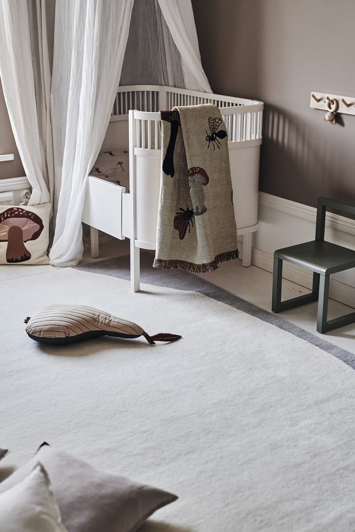 Tapis en laine Flow blanc-gris - 200x300 cm - Scandi Living